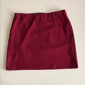 Hollister Deep Red Mini Skirt